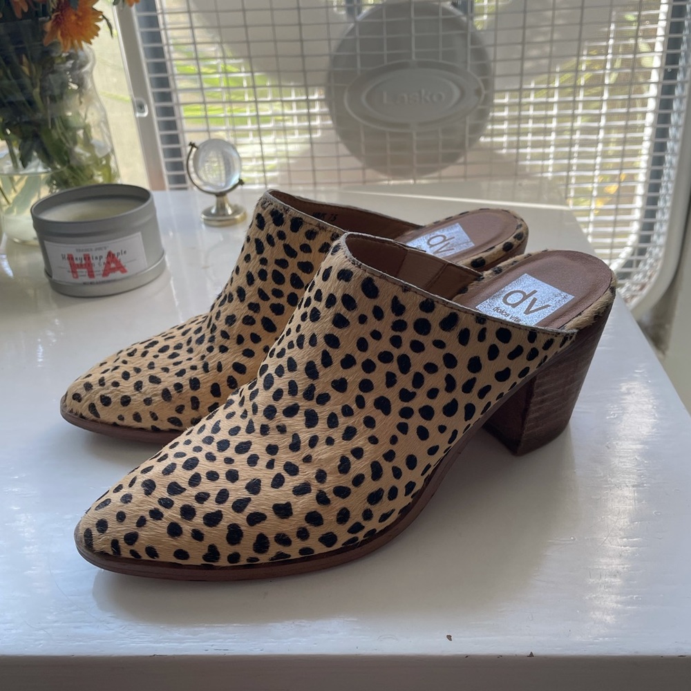 Dolce Vita Leopard Mules